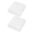 thumbnail image 1 of CATIEBYE 2Pcs Acrylic Cash Organizer Multi-Compartment Transparent Currency Storage Box, 1 of 8