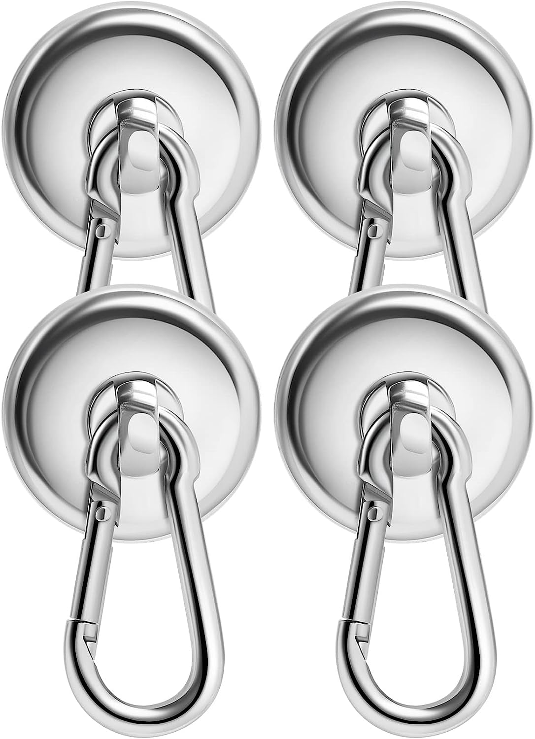 Xiangyi 8Pack Hooks with Swivel Carabiner Hook, 100LBS Heavy