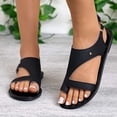 thumbnail image 5 of hoksml Women's Metallic Toe Post Flat Sandals Open Toe Ankle Strap Summer Casual Dressy Shoes for Ladies, 5 of 9