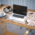 thumbnail image 3 of Long Mouse Pads for Desk,Colorful Chicken Floral Pattern Desk Mats on Top Of Desks, Desk Mouse Pad Extra Large with 3mm Non-Slip Base and Stitched Edge for Gaming,Office,Work,Home 35.4x15.7in, 3 of 5
