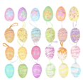 thumbnail image 2 of Easter Egg Decorations 24Pcs Colorful Pendant Toys For Families Friends Kindergarten Early Education, 2 of 3