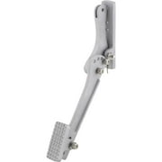 Speedway Motors Universal Cast Aluminum Accelerator Pedal, Adjustable Mount Holes, Non-Slip Diamond Pattern Pedal Pad, 4 Mount Holes, Includes Cable Clamp Sleeve