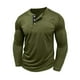 thumbnail image 2 of pstuiky Camisas casuales de manga larga para hombre, Suéter informal de color liso para hombre, cárdigan con botones, manga larga, cuello redondo y bolsillo. tops de invierno para hombre s, 2 of 7