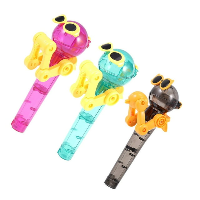 CNKOO 3 Pcs Support de Sucette Robot Personnalité Étui de Sucette en Plastique pour Enfants