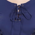 thumbnail image 5 of DAIZBELLA Blue Renaissance Dress for Women Medieval Vintage Wedding Dress with Long Trailing Sleeves, S, 5 of 7