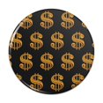 thumbnail image 1 of Gold Dollar Sign Money Pattern Pinback Button Pin, 1 of 4