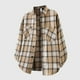 thumbnail image 1 of Seeotter Men's Casual Cotton Plaid Shirts Long Sleeve Button-Down Flannel Overshirt Jacket, 1 of 3