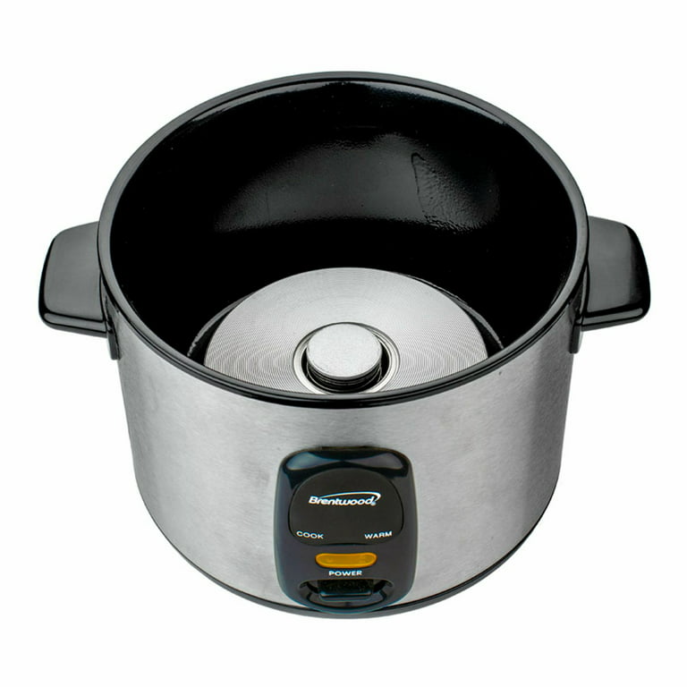 Brentwood TS-10 5-Cup Steel Rice Cooker Stainless