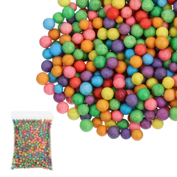 Uxcell Foam Beads, Foam Balls, Mini Small Balls Polystyrene Beads for DIY Craft Supplies Wedding Party Art Homemade Multicolor 7-9mm