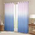 thumbnail image 2 of Feelyou Modern Fashion Abstract Black Out Curtains, Blue Purple Gradient Artwork Curtains Pack of 2 (42x63 Each), Teens Kids Boys Girls Bedroom Curtains, Living Room Curtains Decor, 2 of 6