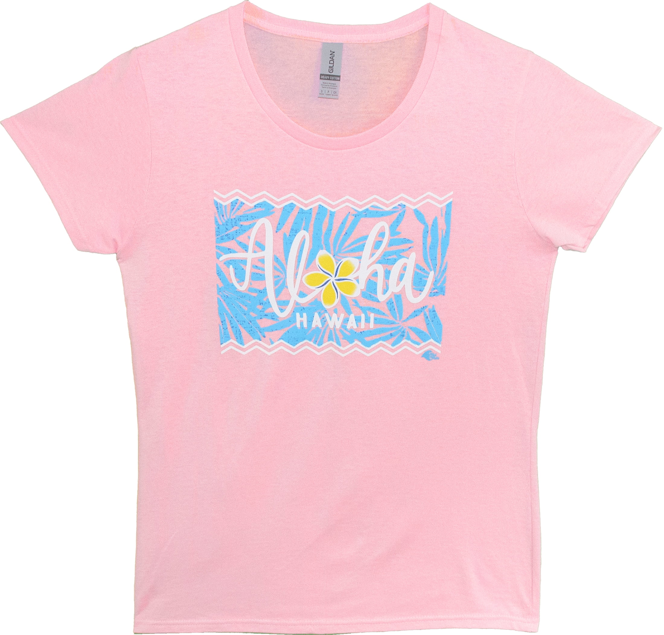 Ladies Hi Tee Aloha Plumeria