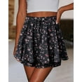 thumbnail image 2 of KISSMODA Flowy Shorts for Women Chiffon Ruffle Skorts Mini Skirts for Teen Girls, 2 of 4