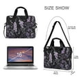 thumbnail image 3 of FORMRS 16" Laptop Sleeve Bag Carrying Case with Handle Travel Shoulder Briefcase, Light Purple Flowers, 3 of 8