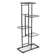 thumbnail image 2 of 5 Tier Flower Pot Rack, Metal Plant Stand Display Shelf with Adjustable Feet Available in 3 Colors for Outdoor and Indoor Use, 2 of 7