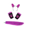 thumbnail image 4 of BELOVING Ensemble Oreilles et Queue d'Animal Oreilles de Chat et Longue Queue pour Spectacle de Scène de Vacances, 4 of 9