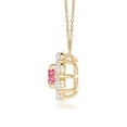 thumbnail image 2 of ANGARA Floral Cluster Lab Grown Pink Diamond Necklace for Women in 14K Yellow Gold (Size-4.4mm| Clarity-VS) | April Birthstone, Anniversary, Jewelry Gift for Women | Lab-Grown Pink Diamond Necklace, 2 of 6