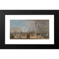 thumbnail image 2 of Francesco Fidanza 14x9 Black Modern Framed Museum Art Print Titled - St Mark's Square in Venice (1780-1800), 2 of 5