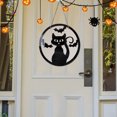thumbnail image 4 of Letrero de puerta de Halloween con forma de gatito, decoración colgante de madera para una diversión espeluznante, acento perfecto para exteriores o interiores para fiestas, 4 of 8