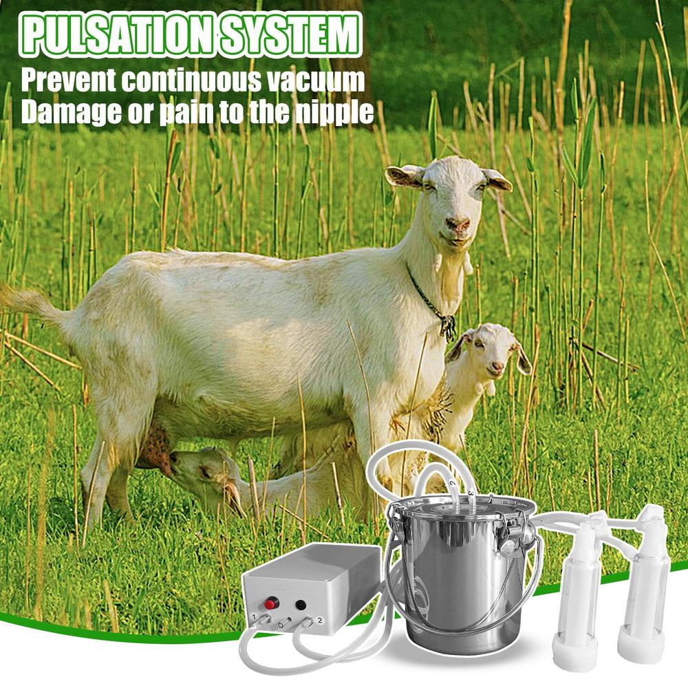 Flylapdo Goat Milker Machine Automatic Breast Pump Pulsating Vacuum Pump 3L Capacity Milk Machine For Efficient Dairy Operations judicious
