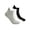Black & Gray & White, variant on Spencer 3 Pairs Ankle Athletic Running Socks Cushioned Low Cut Sports Tab Socks for Men Women (White)