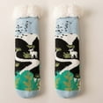 thumbnail image 1 of Chaussettes en Velours d'Agneau Style Mignon pour Femmes Automne et Hiver Maison Plus Velours Épaisses Chaussettes de Sol Bas Bas de compression Multicolores, 1 of 3