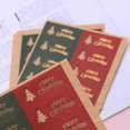 thumbnail image 3 of 100 Uds./rollo de pegatinas navideñas, caja de regalo de Navidad, pegatinas, suministros para fiestas de recompensa de clase, 3 of 5