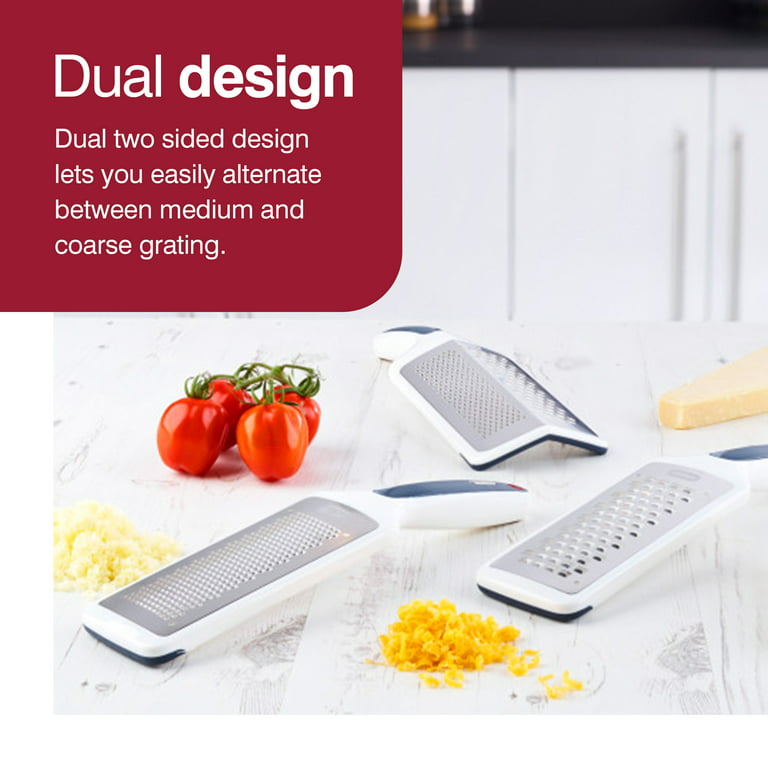  Zyliss All Cheese Acid Etched Rotary Grater with Fine and  Coarse Drums, 1-Pack, White : Home & Kitchen