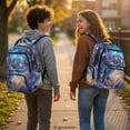 thumbnail image 3 of FUIALDOLG Cosmic Galaxy Planets Pattern School Bag with Lightweight, Soft Breathable 17 Inch Casual Daypack for Back to School Middle School, 3 of 9