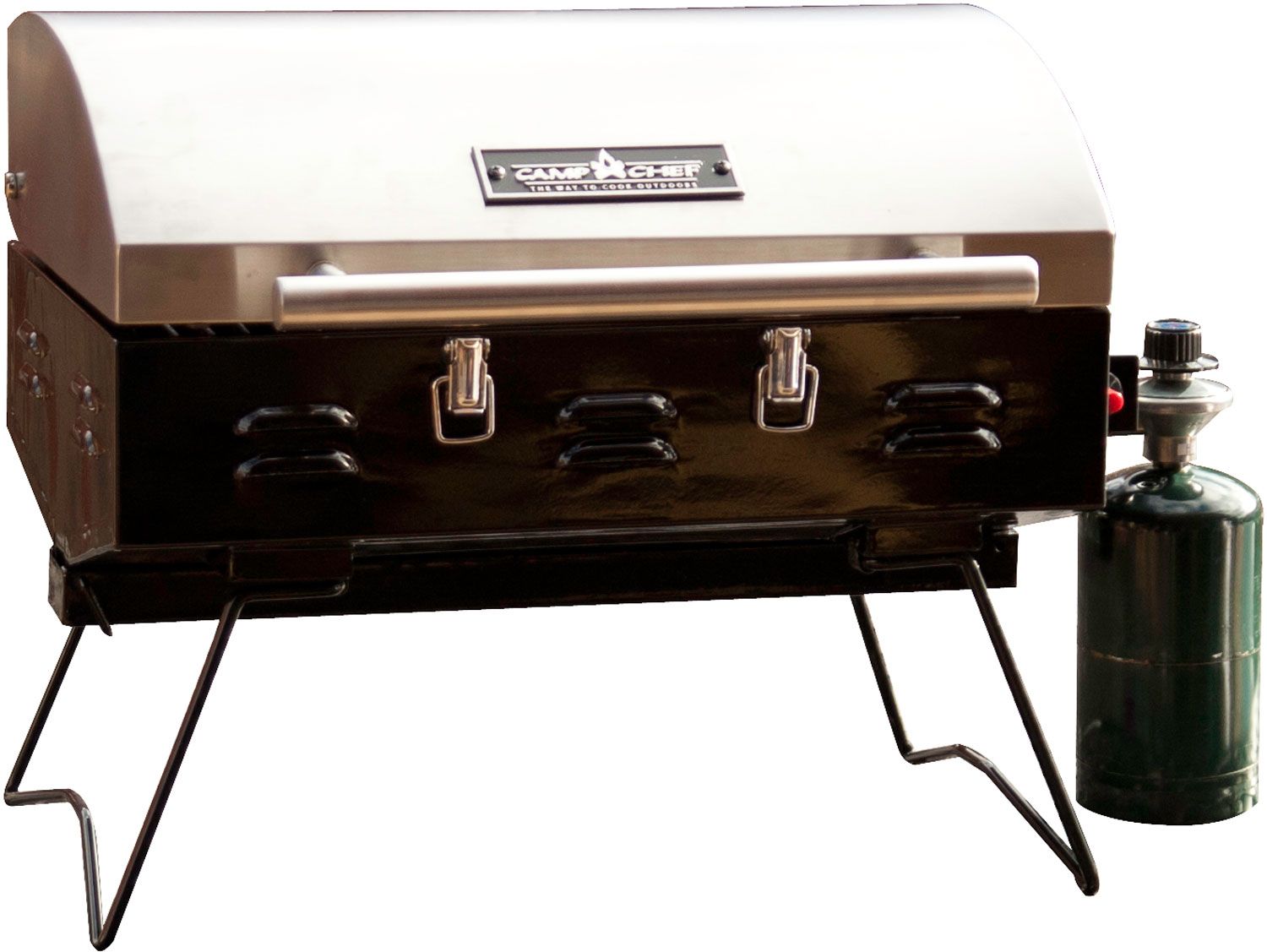 Camp Chef 12,000 BTU Table Top Grill, Stainless Steel Propane Burner, PG100