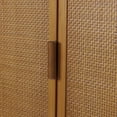 thumbnail image 5 of Teamson Home Hatteras Modern Over Toilet Storage Cabinet with Rattan Doors & Shelves, Bathroom Organizer with Solid Wood, 5 of 13