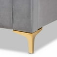 thumbnail image 4 of Baxton Studio Grey Fabric Upholstered and Gold Finished Full Size Platform Bed, 4 of 7