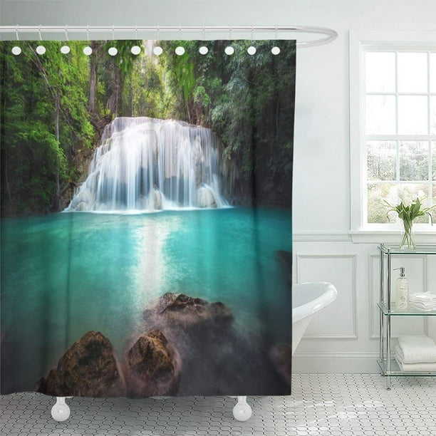 KSADK Thailand Photography of Waterfall in Rain Jungle Forest Trees