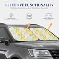 thumbnail image 4 of Daiia Daisies Flowers 2PCS Car Windshield Sun Shade, Foldable Sun Shield for Car Front Window, Auto Sun Blocker Visor Protector Universal for Truck SUV Pickup-Large, 4 of 7