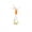 Orange, variant on Cat Wobble Tumbler Feather Teaser Toy Weighted Self-Righting Base Interactive Hunting Wand, Indoor Kitten Self Play Toy Relieve Separation Anxiety Burn Excess Pet Energy,Orange