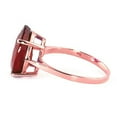 thumbnail image 3 of Galaxy Gold 14k Solid Rose Gold Ring 7.5 ct Oval-Shaped Ruby - Size 8.5, 3 of 5