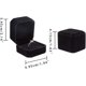 thumbnail image 2 of Paquete de 10 cajas de anillo de terciopelo caja de pendientes caja de colgante de joyería de terciopelo negro para propuesta de ceremonia de boda, recuerdo del Día de San Valentín, 2 of 5