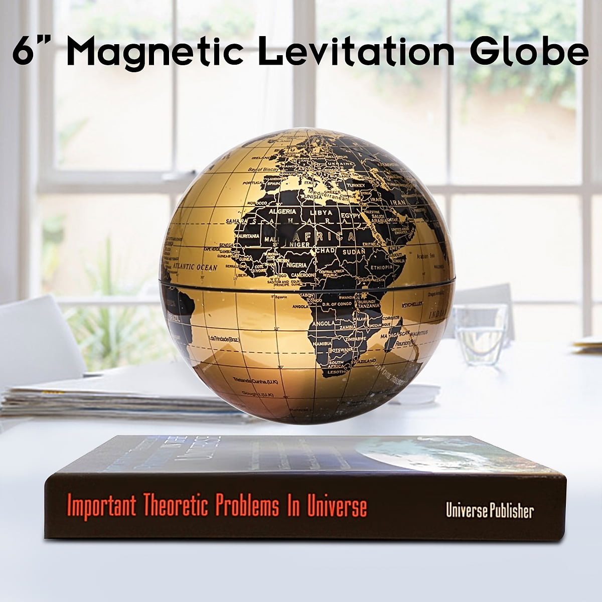 6 inch globe Levitation Rotate World Globe Floating