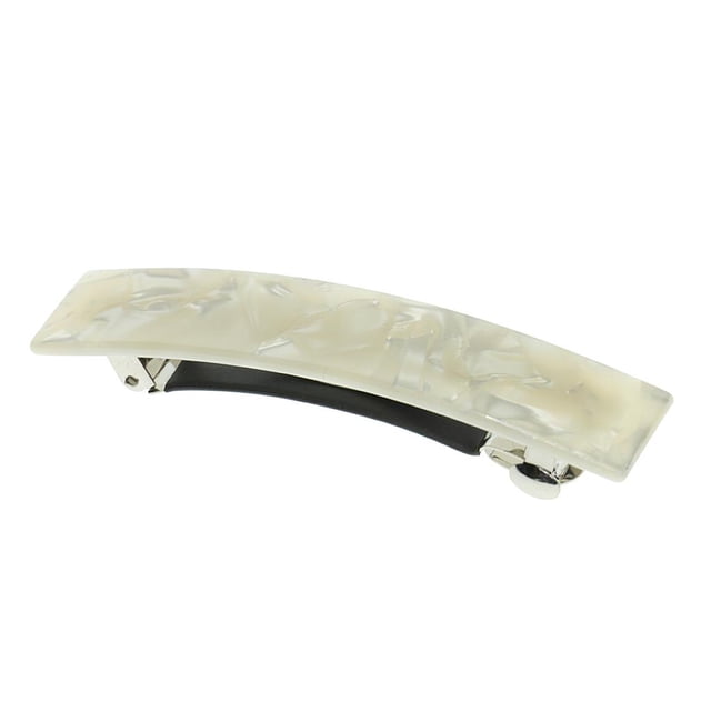 Pinza de Pelo de Acrílico Pasador de Pinza de Pelo Automático Pasador de Pelo , Blanco Weiß Salvador Moda Hair Barrette