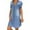 Light Blue, variant on Patlollav Womens Casual V-Neck Solid Dresses Summer Sleeveless Pullover Denim Dress