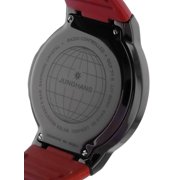 Junghans Force MEGA Solar Black Ceramic Black Dial Red Rubber Strap Date Quartz Mens Watch 18/1402.00