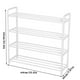 thumbnail image 4 of Wosthever Estante organizador de zapatos de 4 capas, estante de almacenamiento de zapatos apilable de múltiples capas para la puerta de la sala de Almacenamiento y organización del hogar No.01 Wosthever HA003466-01, 4 of 6