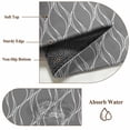 thumbnail image 6 of Wavy Lines 2'x6' Runner Rugs for Hallway Kitchen Bedside Non Slip Washable, Abstract Minimalist Pattern Gray Entryway Rug Runners with Rubber Backing, Long Carpet Runner for Laundry Room, 6 of 8