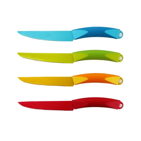 - Tomodachi Midori Steak Set (4 Pieces), Assorted Colors