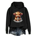 thumbnail image 3 of Cute Highland Cow Coffee Addict Halloween Hoodies for Women Long Sleeve Graphic Hooded Sweatshirt Pullover Tops, 3 of 5