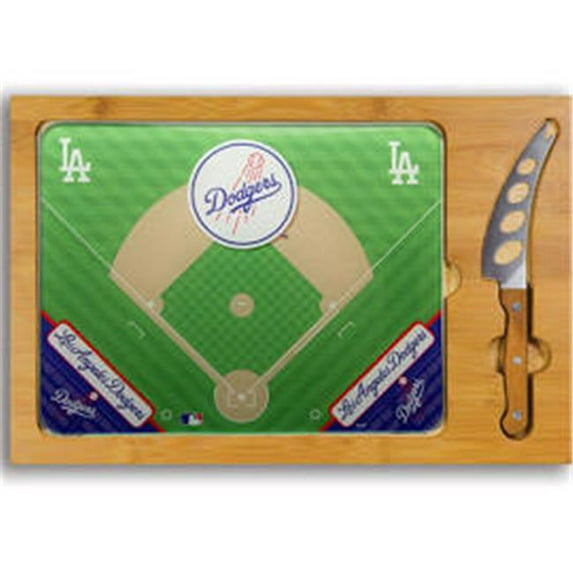Sports Vault CSMLB14 Los Angeles Dodgers Carving Set 2 piece Case