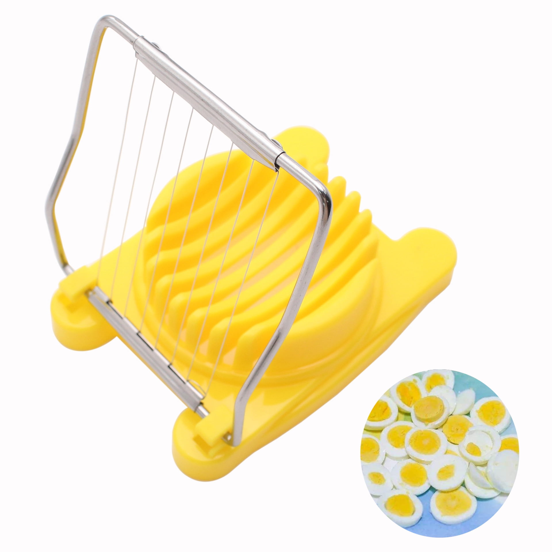 Rush Egg Slicer, Egg Slicer for Hard Boiled Eggs, Stainless Steel Wire Egg Slicer, Egg Cutter