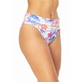 thumbnail image 4 of No Boundaries Juniors' Waves Shirred Mid Rise Bottom Swimsuit, 4 of 4