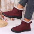 thumbnail image 5 of Willtoo Winter Snow Zip Up Boots for Women Faux Fur Lined Warm Ankle Booties Outdoor Anti-slip Waterproof Comfortable Short Boot, 5 of 5