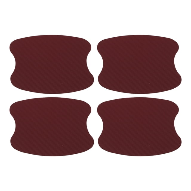 Protector de Rasguños para Manijas de Puertas de Autos Magnético Único Bargains 73x95mm Película Protectora Anti-Rasguños Fibra de Carbono Burdeos 4 Pcs