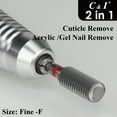 thumbnail image 3 of C & I Nail Drill 2 in 1 Efile Round Corner Cylinder for Electric Manicure Drill Machine Nail Files for Nail Techs to Make Cuticle Care and Nail Works Remove, 3 of 6